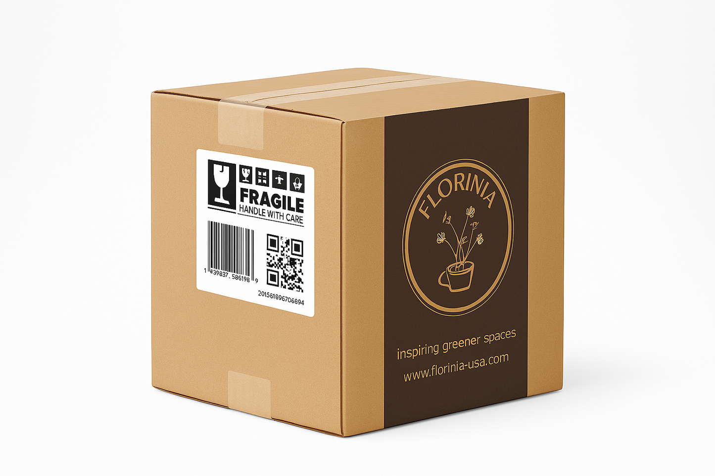 White Textured Stoneware Planter with Pedestal Base