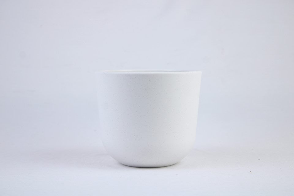 Florinia Classic Round Planter Set – 4 Sizes 9.8"/7.5"/6.3"/5.1" (Plastic, Matte Neutrals, Lightweight Plastic) (without plants)