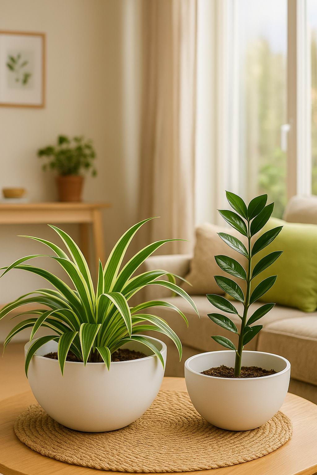 Florinia Plastic Matte Finish Bowl Planter Set – 2 Sizes 11.8"/10" (without plants)