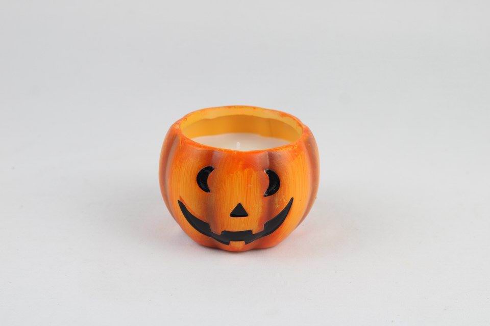Pumpkin Ceramic Scented Candle – Halloween Edition (set of 2pcs)