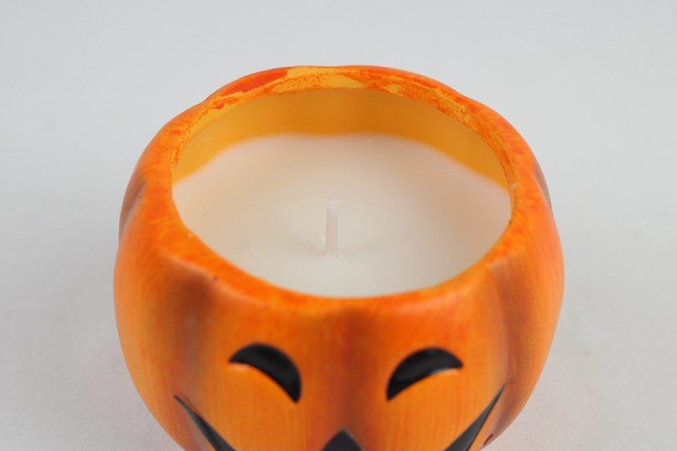 Pumpkin Ceramic Scented Candle – Halloween Edition (set of 2pcs)