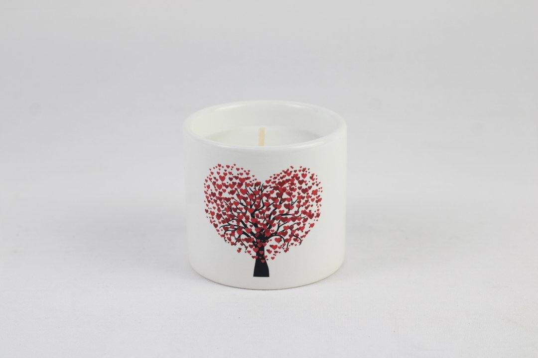 Romantic Tree Ceramic Scented Candle Set – Love Edition (set of 2pcs)