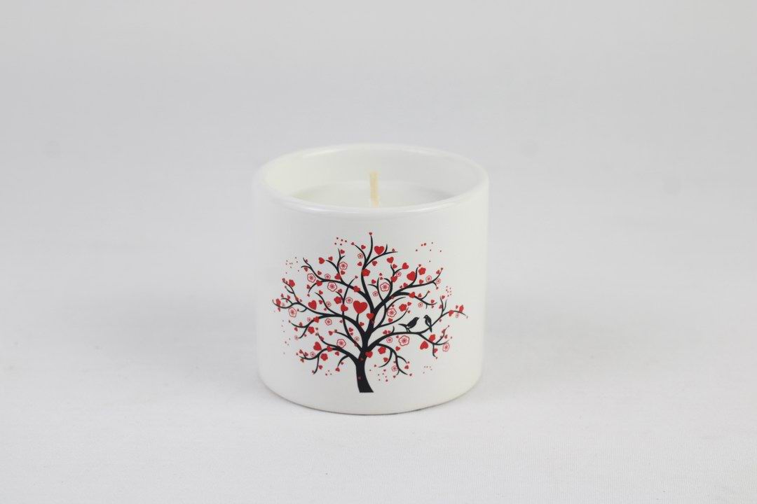 Romantic Tree Ceramic Scented Candle Set – Love Edition (set of 2pcs)