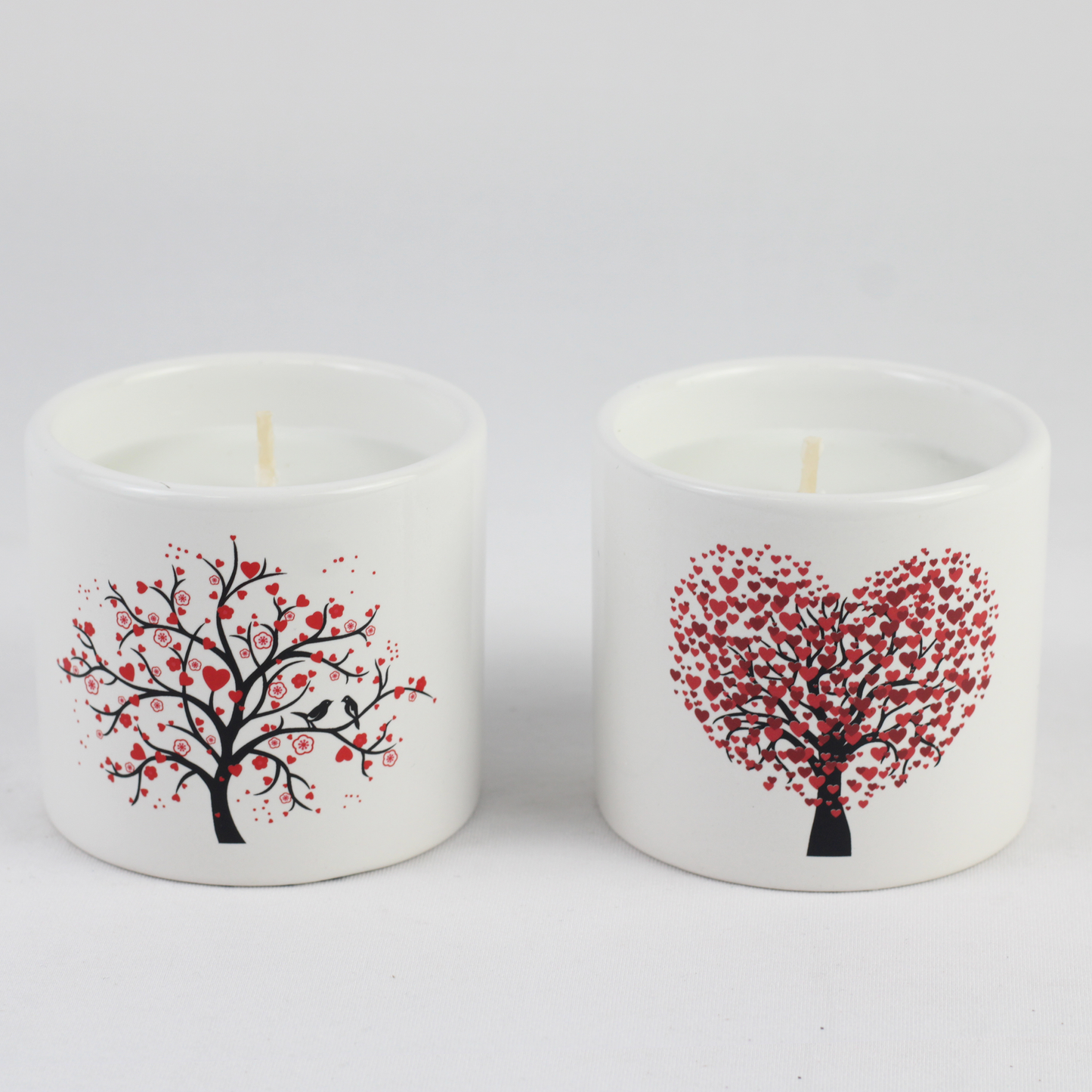 Romantic Tree Ceramic Scented Candle Set – Love Edition (set of 2pcs)