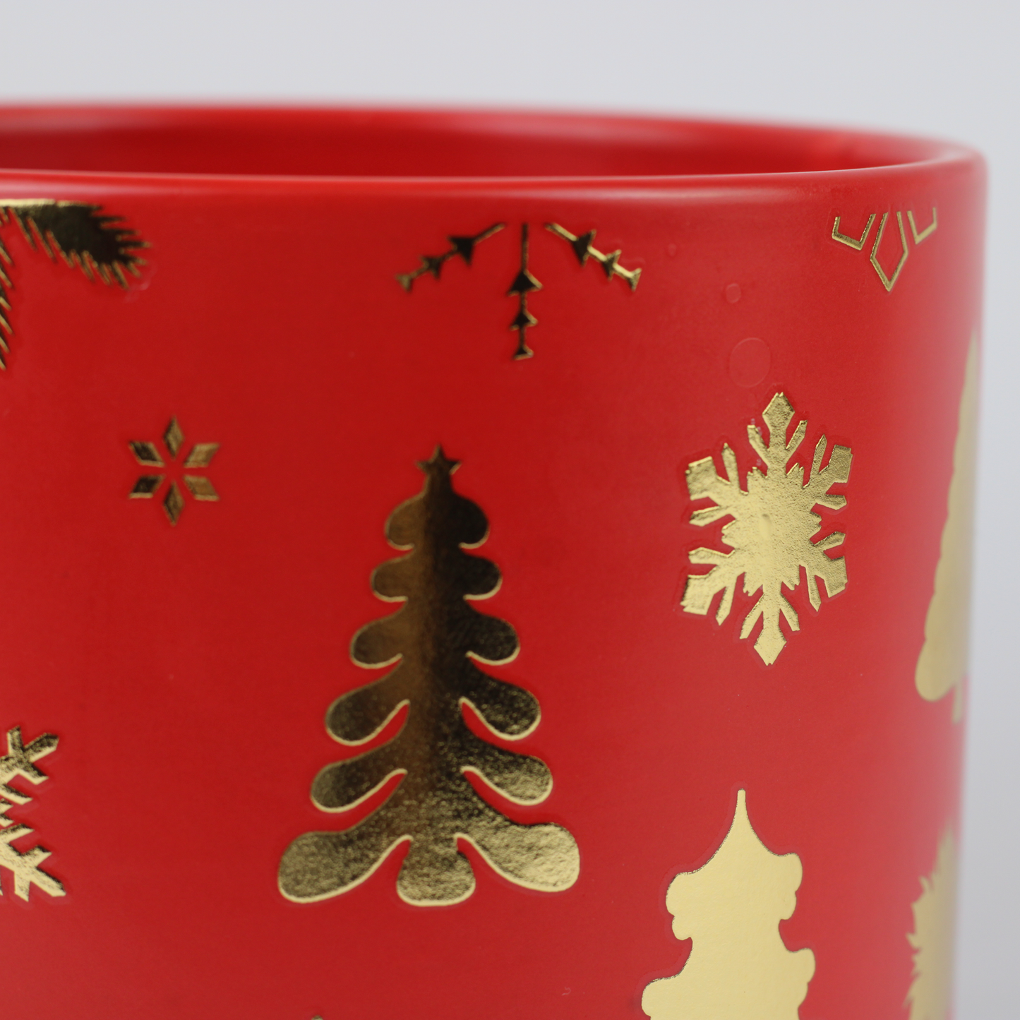 Gold Foil Christmas Ceramic Pot – Planter or Votive