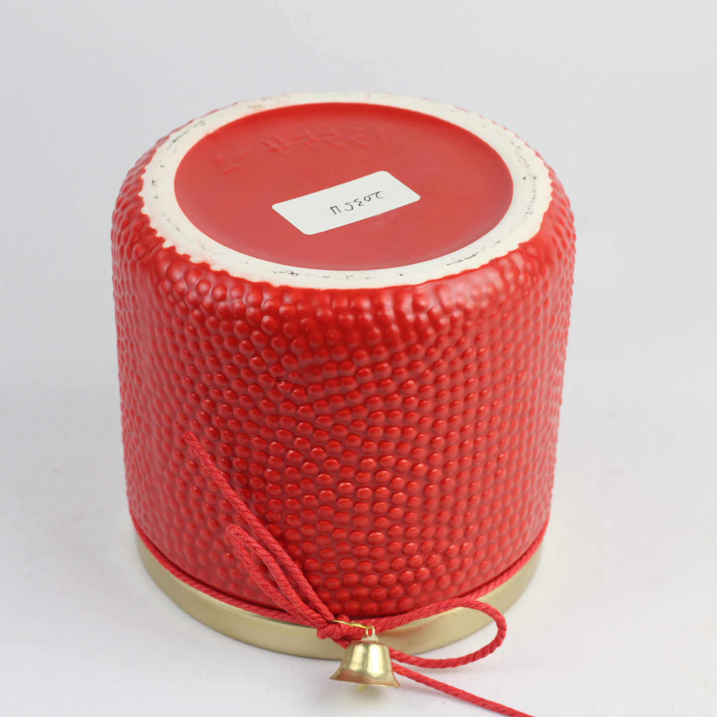Holiday Bell Ceramic Pot – Textured Planter or Votive