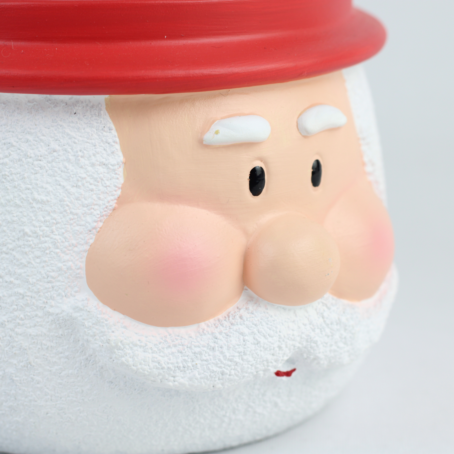 Santa & Snowman Concrete Holiday Pot – Planter or Votive