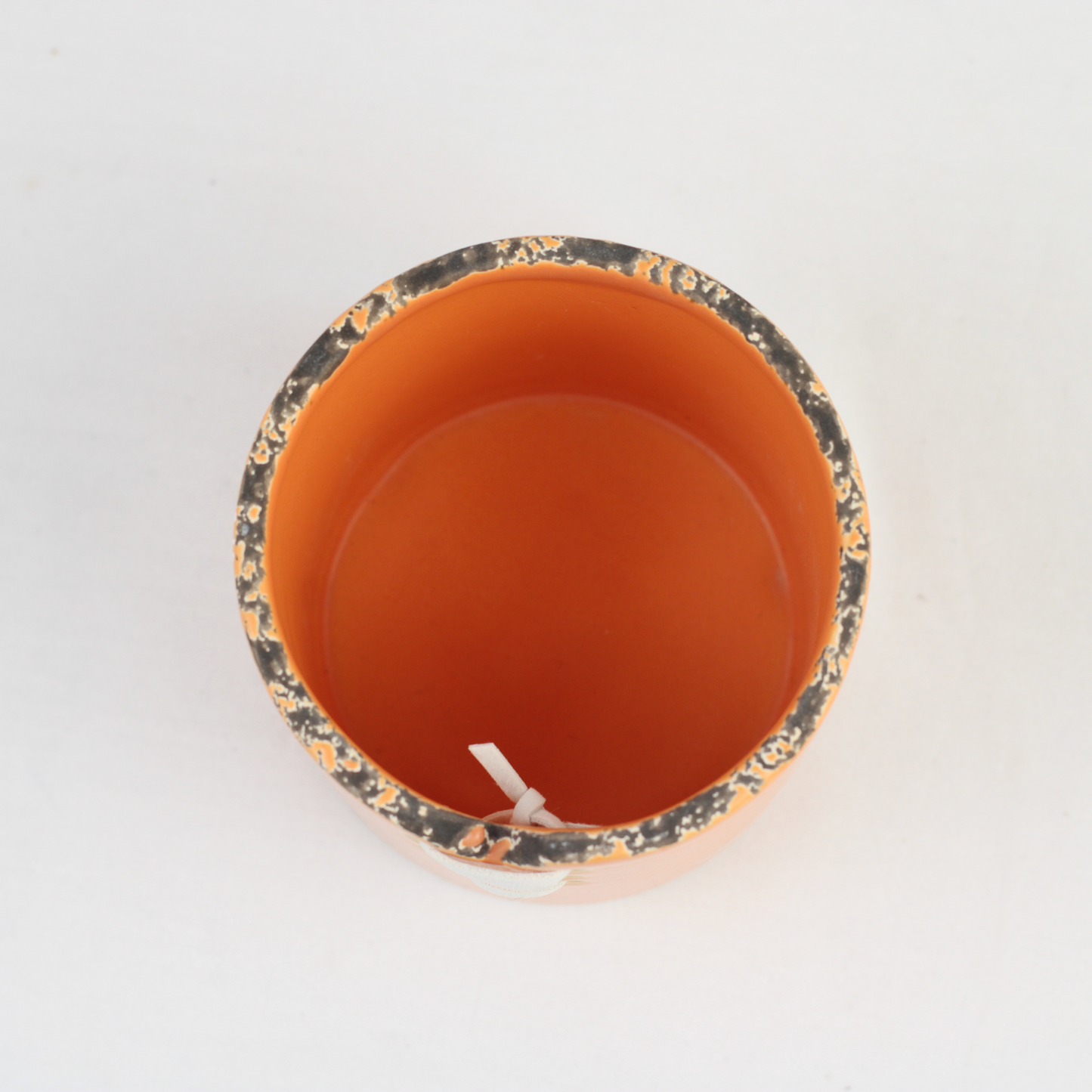 Spiderweb Stitch Ceramic Pot – Halloween Planter or Votive