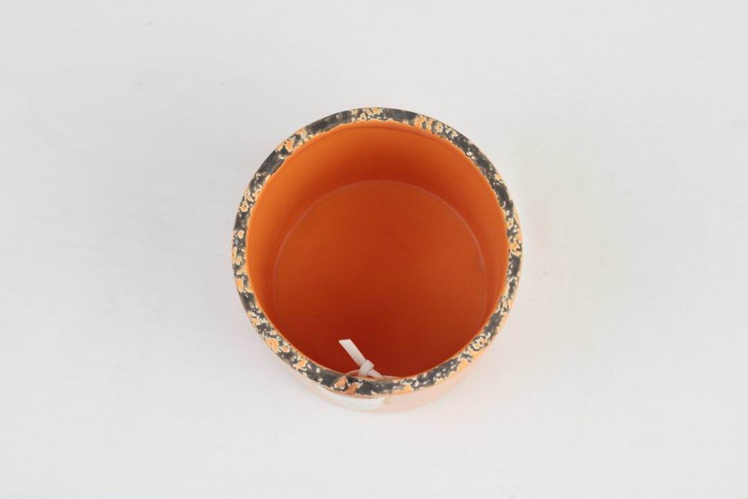 Spiderweb Stitch Ceramic Pot – Halloween Planter or Votive