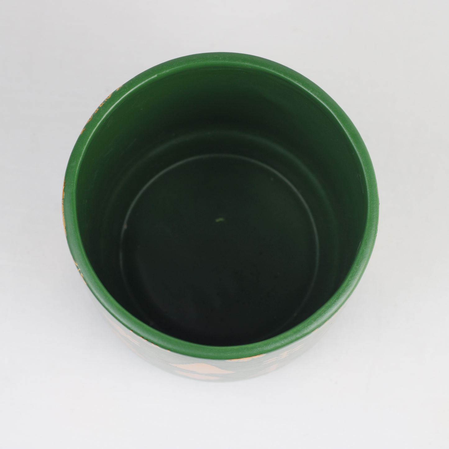 Gold Foil Christmas Ceramic Pot – Planter or Votive
