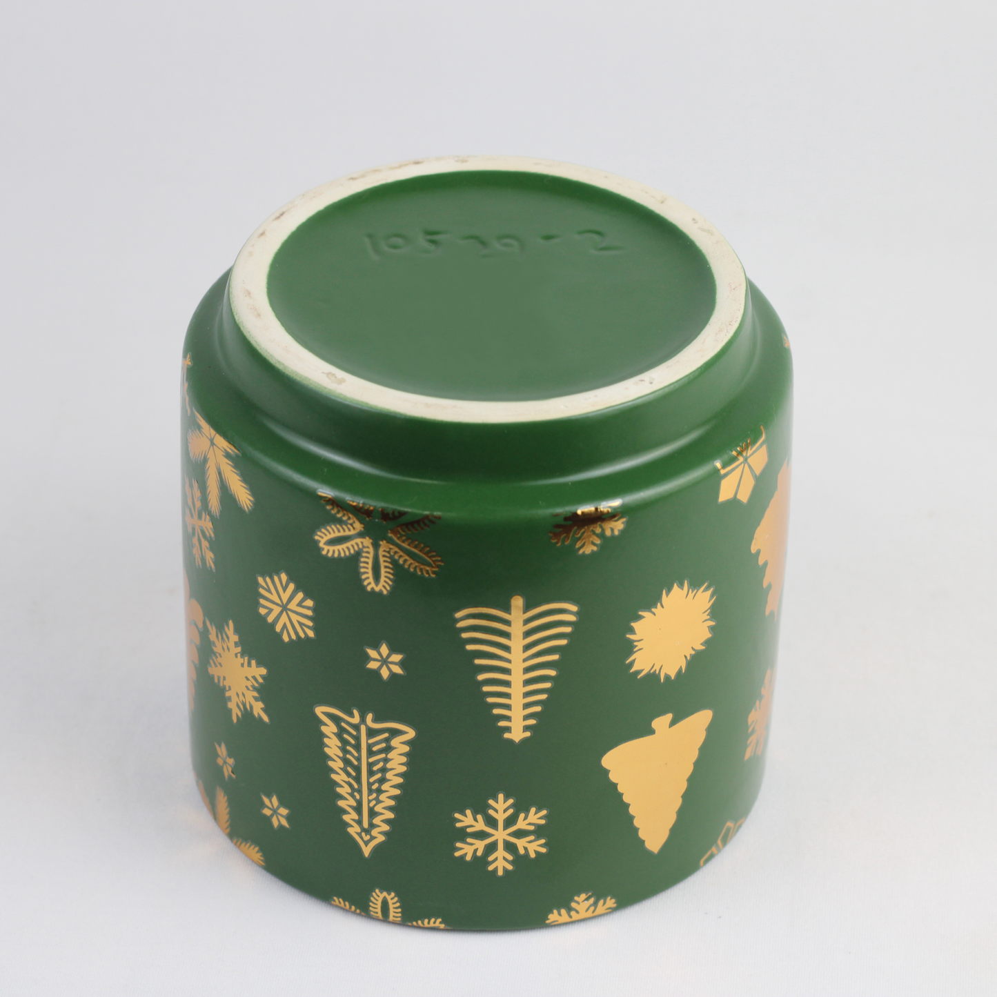 Gold Foil Christmas Ceramic Pot – Planter or Votive