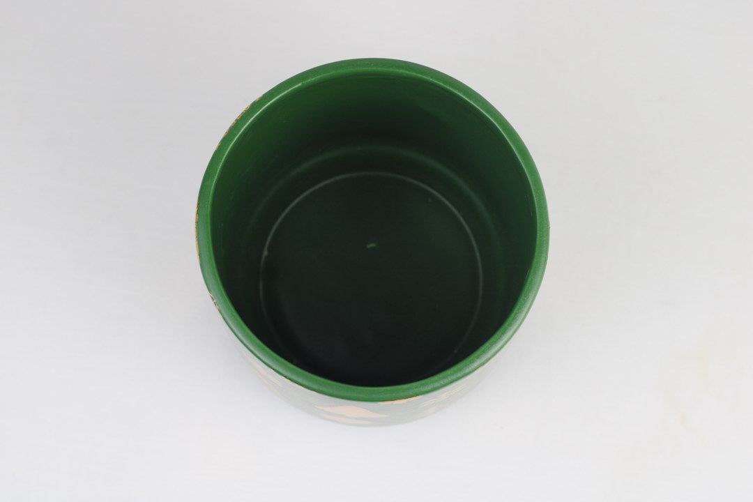 Gold Foil Christmas Ceramic Pot – Planter or Votive
