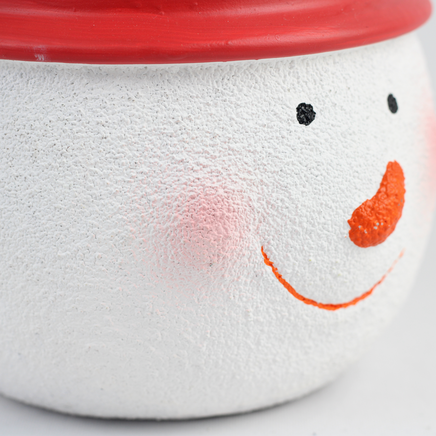 Santa & Snowman Concrete Holiday Pot – Planter or Votive