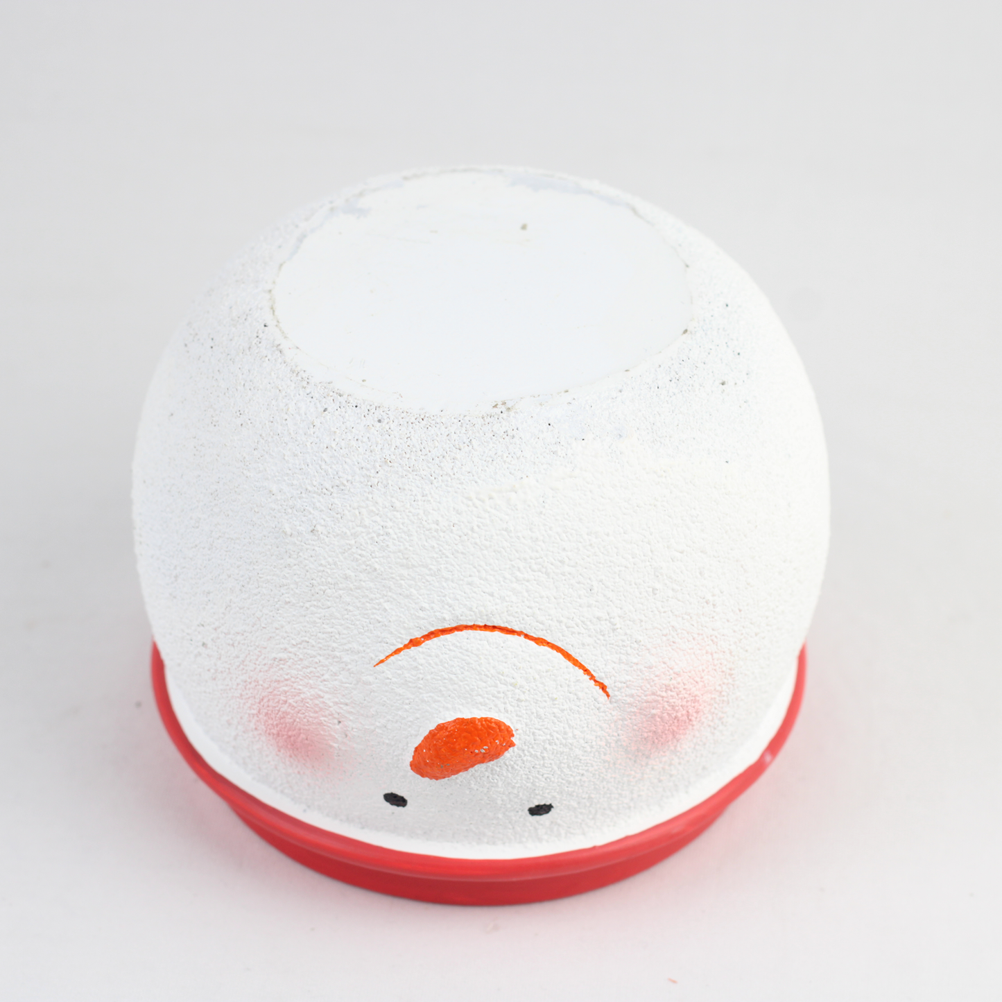 Santa & Snowman Concrete Holiday Pot – Planter or Votive