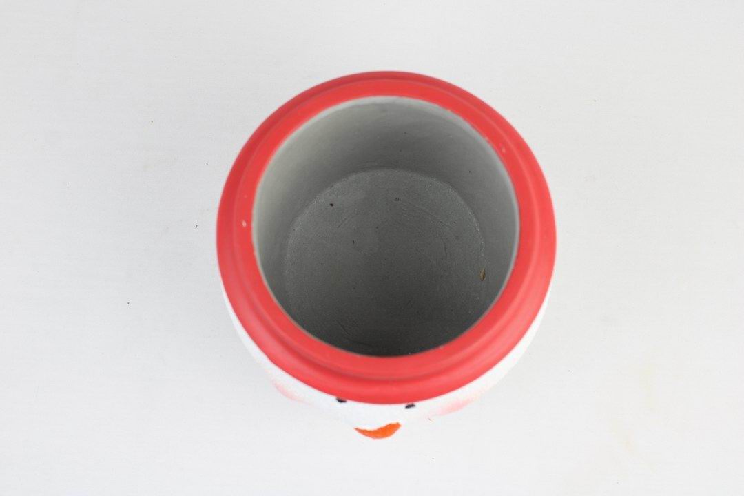 Santa & Snowman Concrete Holiday Pot – Planter or Votive