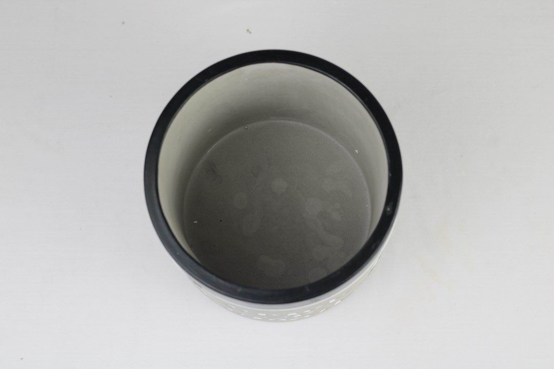 “Trick or Treat” Concrete Pot with Ghost Motif – Planter or Votive