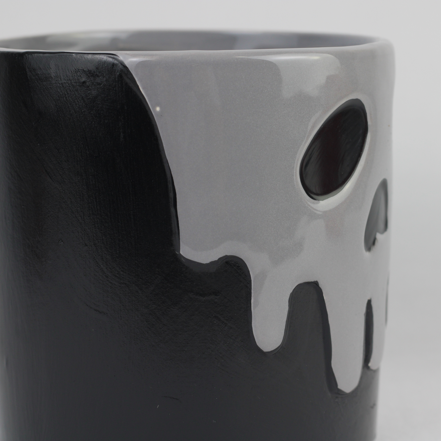 Halloween Skull Drip Ceramic Flower Pot (dual-purpose)