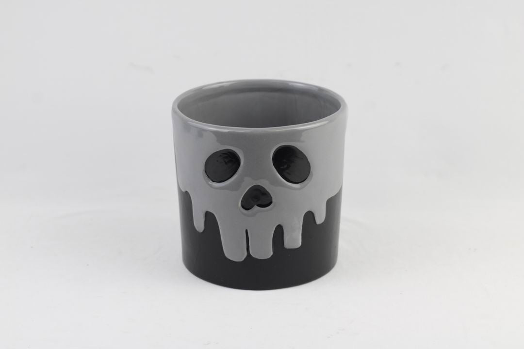 Halloween Skull Drip Ceramic Flower Pot (dual-purpose)
