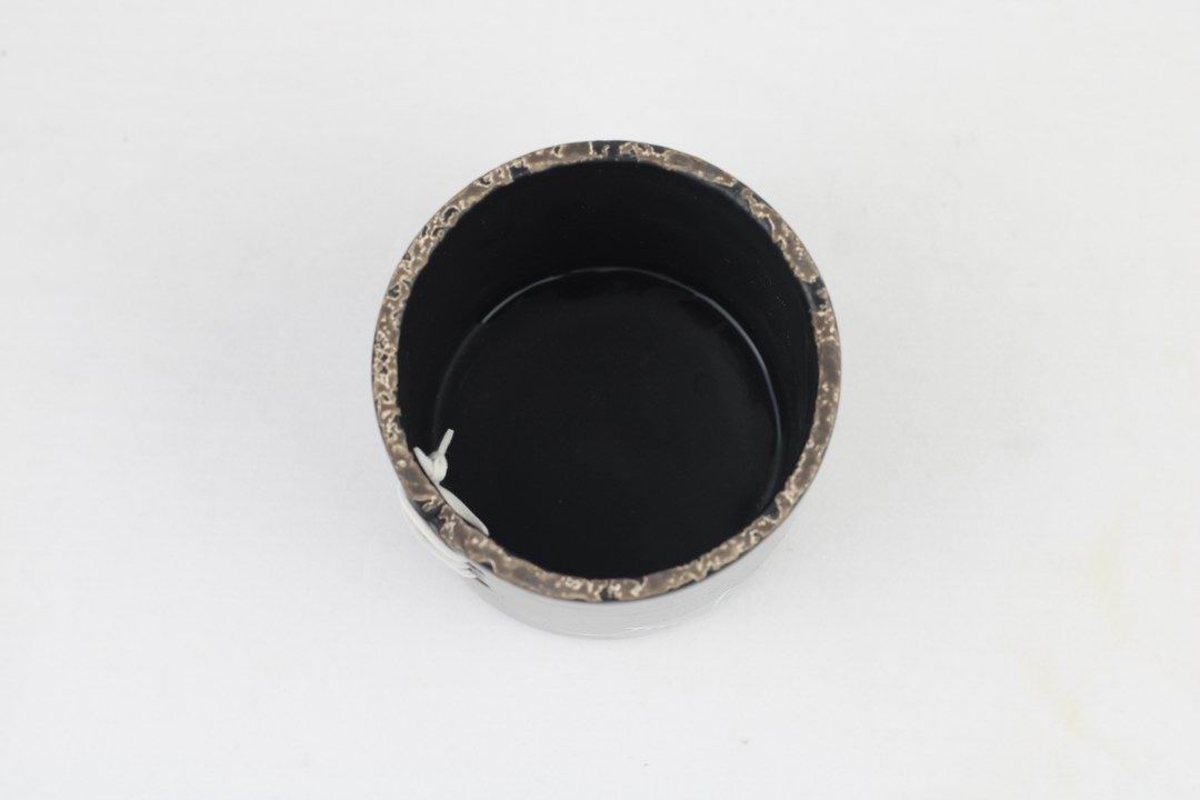 Spiderweb Stitch Ceramic Pot – Halloween Planter or Votive