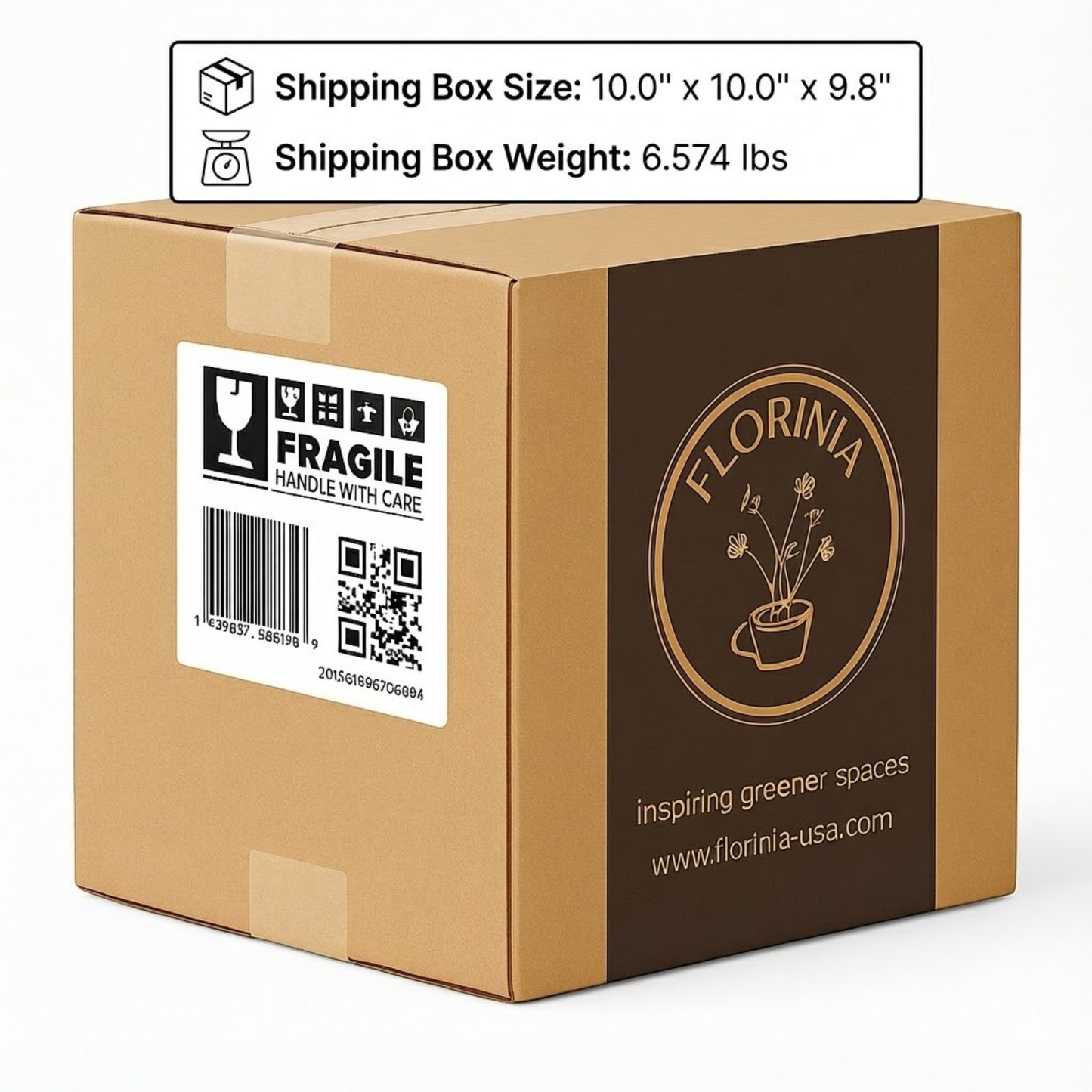 3-Piece White Stoneware Planter Set with Fluted Design