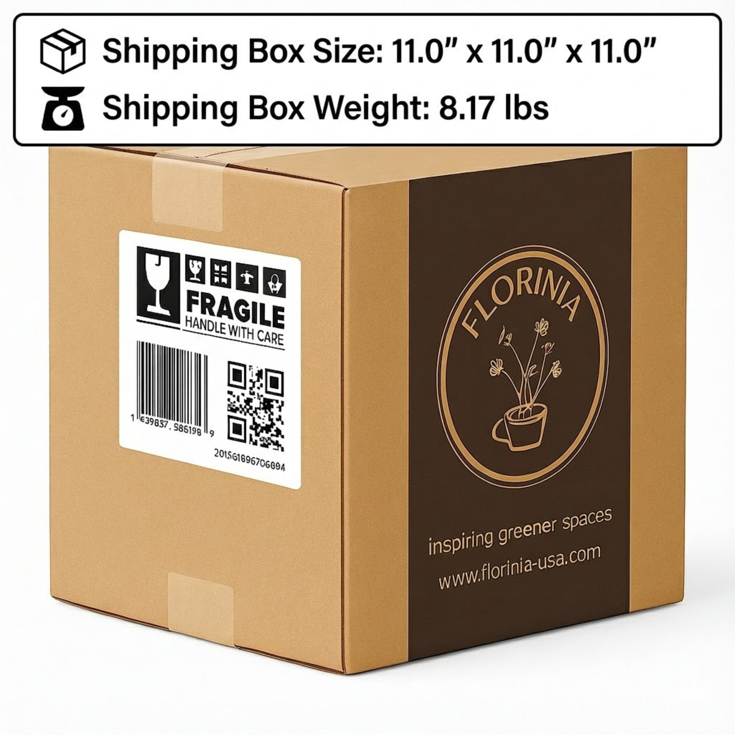 3-Piece White Stoneware Planter Pot Set with Embossed Texture