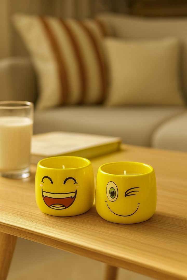 Dual-Purpose Ceramic Candle Holder – Sage Glazed (set of 2pcs)