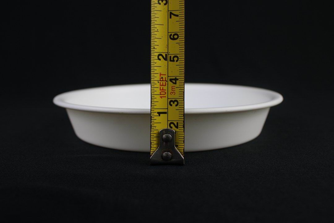 3-Piece White Plastic Decoration Plate Round Set