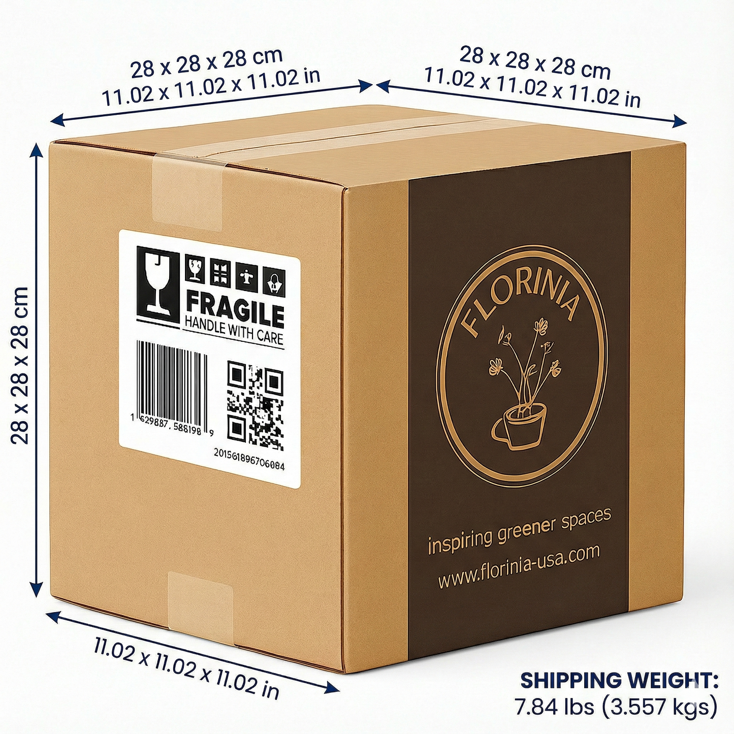 3-Piece White Stoneware Planter Pot Set with Soft Vertical Texture